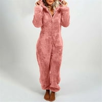 Adviicd jakna Jumpsinual Casual Rompe pidžamas zimsko toplo žene za spavanje za spavanje dugih kapuljača