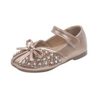 Mikilon Toddler cipele za bebe djevojke slatke modne biserne luk, neklizajući male kožne princeze sandale