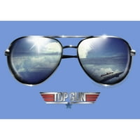 Boy's Top pištolj Aviator sunčane naočale Reflection Logo Performanse Grafički grafički tee Royal Blue