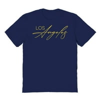 Los Angeles California Grafička mornarica Muška pamučna majica