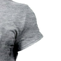 Muška božićna štampana majica okrugli vrat kratki rukav