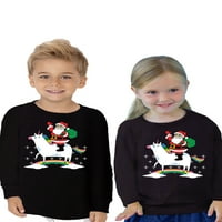Neugodni stilovi ružna božićna majica s dugim rukavima za djevojke dječačke majice Toddler Xmas Elf