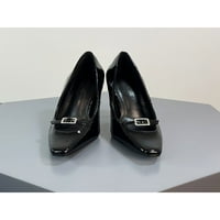 Colisha Womens Stiletto potpetice napetljive pumpe za prste klizne na haljini cipele za zabavu modna pumpa cipela seksi visoka peta crna 6,5