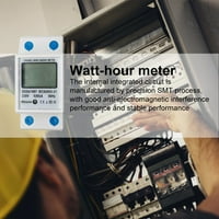 Digitalni energetski mjerač pozadinskog osvjetljenja AC 230V Energy monitor 5-80A za dom ili posao