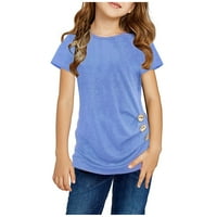 Devojčice kratkih rukava - dres posade Džersey Comfort Soft Basic Majice