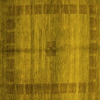 Ahgly Company Indoreni pravokutnik Sažetak žuti modernim prostirkama, 7 '10'