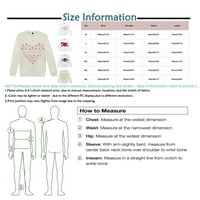 HHEI_K Valentinovo modni print labavi majice dugih rukava za muškarce i žene Muške košulje