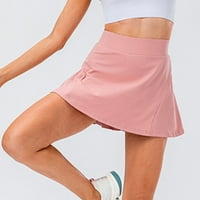 Ženske linijske suknje za tenis sa šorc seksi suknje s kratkim kratkim strukom, atletski pleteni mini