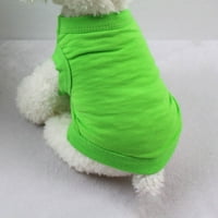 Duksevi za mačke za kućne ljubimce za pse za pse slatki udobni prsluk modni kućni ljubimac odjeća mala majica zelena x-mala