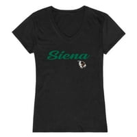 Siena College Saints Womens Script Tee Majica Black XL