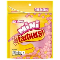 Starburst All Pink Minis Voće CAMPY, GRAB N GO Veličina, reseable8.0oz