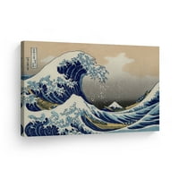 Smile Art Design Veliki val od Kanagawa by Katsushika Hokusai Reprodukcijski platno Ispis Japenese Artwork