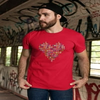 Volim te majica za bebe srca Muškarci -Mage by Shutterstock, muški medij
