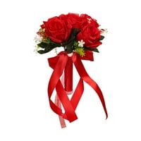 Keusn Valentinovo romantični vjenčani buket svilene ruže mladenke Bridal vjenčani buket djeveruše držeći