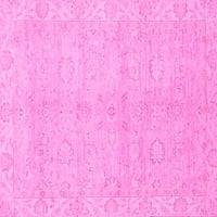 Ahgly Company Indoreni pravokutnik Sažetak ružičaste moderne prostirke, 5 '7'