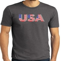 Kupite hladne majice Muške 3D SAD Patriotska majica Americana, 2xl Heather Carkoal
