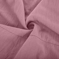 Kratki skokovi za žene Ljetna žena Proljeće Summerl Solid Color džepni gumb Slobodne obučene hlače pamučne