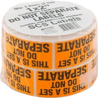 Ne razdvajajte se - ovo je postavljene etikete za dostavu - Fluorescentne narančaste nalete FBA-e za