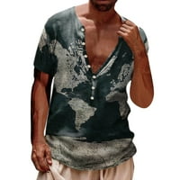 Muška ljetna modna casual pričvršćen 3D digitalni tisak majica kratki rukav Top Men THIrts Movy XL