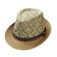 Miayilima Sun Hats za muškarce i žene Retro Jazz Hat Bohemian Style British Sun Hat Travel Sunčani šešir