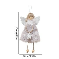 Angel ukrasi božićne lutke viseći ukrasi božićne drvce plišane ukrase slatke anđele lutke privjesak