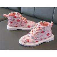 Ritualay Toddle Little Girls Boots zip-up modne ptijeve borbene aneke čizme Pink 9c