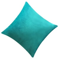 Plowlip Velvet Trg bacač jastučni poklopac Čvrsta boja kauč na razvlačenje jastučnica, plava jezera