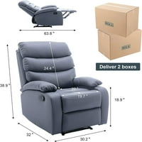 HZLAGM Moderna ergonomska električna dizalice za prelivanje s nogama Jednokrevetna soba sa sofom salon Soft Jastuk i leđa udobna fotelja za dnevni boravak - tamno siva