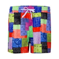 Ociviesr Ženski ljetni patchwork Print Casual Fashion Place Shorts Stretch Hlače na plaži Kratke haljine
