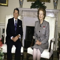Ronald Reagan i Margaret Thatcher Photo Print
