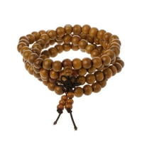 Prirodno-sandalovo drvo budističke molitve narukvice perle narukvice drvene perle Meditacija narukvica