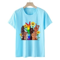 Smihono ženske modne osnovne majice The Majice Prodaja Trendy Summer Crew izrez Košulje Comfy Labave