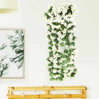 WALLSFHK Umjetne biljke Zidni viseći Flowers Lišće vinove loze Vrtni ukrasi Vjenčani ukras