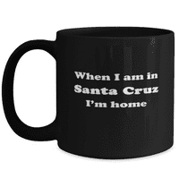 Kretanje iz Santa Cruz poklona - prelazak u šalicu za kavu Santa Cruz - prelazak iz Santa Cruz Cup - prelazak na rođendan Santa Cruz za muškarce i žene koje se kreću - crni 15oz. Krig