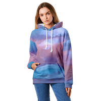 Tie dye 3D ispis duksevi za crtanje dugih rukava Cosplay pulover sa džepnim uličnim odjećom za žene