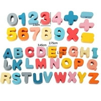 Drveni traknji igračka abeceda Broj navoja perlica Toddler Saznajte da broji za brojanje matematike oblikuje dječji fini motorni rani razvoj