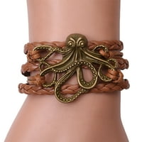 CXDA Unise legura hobotnice dizajn pletenica za pletenje narukvicama spomen-nakit