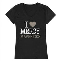 Republika 550-710-hgy- Mercy College Mavericks Volim ženska majica, Heather Grey - srednje