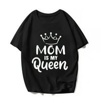 Majčin dan Gife mama je moja kraljica grafička majica na vrhu majica hvala mama ženska majica poklon