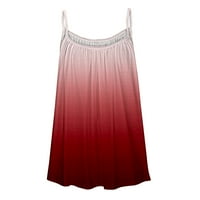 Ženske ljetne camine vrhovi bez rukava V izrez Spaghetti remen Camisole Solid casual labav udobnosti