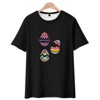 Uskršnji zečji ljetni modni majica kratki rukav crtić casual top dječje majice odjeću 3- godine odjeća