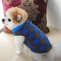 Džemper za pse, mekani prsluk od runa sa povodljivim prstenom od jakne za pulover Zimska kućna ljubimca