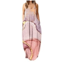 HHEI_K DISTER za spavaću sobuFashion Ženske ljetne sjene sa džepovima Casual haljina bez rukava bez