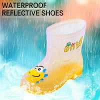 Kpoplk Toddler kišne čizme za djecu Dječja cipela Slatka crtana Cartoon Mid Tube Kišne čizme Moda prozirna