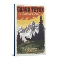 Grand Teton National Park, Wyoming, Mountain View and Elk, nevolje
