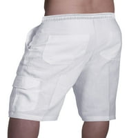 Avamo muškarci Ljetne kratke hlače Solidne dno boje teretni džepovi Plaža Kratke hlače Muški Havajski