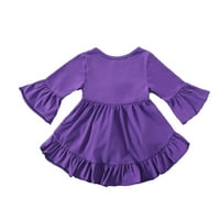 Djeca dječja dječja djevojaka Jesen Ljeto Čvrsto pamuk dugačak rukav rukav haljina haljina 3- godine