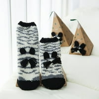 Kiplyki Cleariance Fall Čarape za žene Božićna koralj Velvet vez zimske ženske čarape