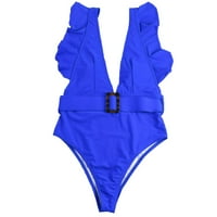 Ženski bikini kupaći kostimi i vrat povratni poprečni prelazak dva kupaća odijelo 5BC