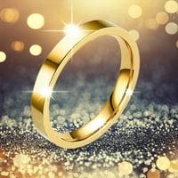 Čvrsti prstenovi od nehrđajućeg čelika prstenovi za vjenčanje za žene prstenovi za muškarce Glatki prstenovi Geometry prstenovi 13